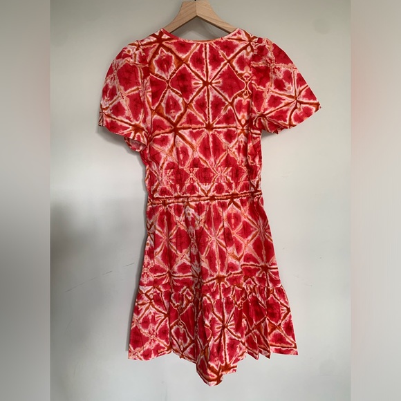 Anthropologie Somerset Mini Dress with pockets Red Pink - Picture 2 of 5